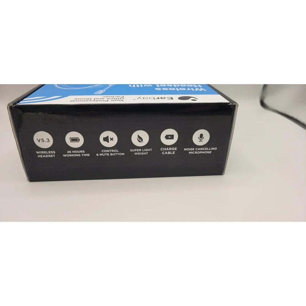 Earbay Wireless Headset‎ with Mic for Work, Bluetooth Headset